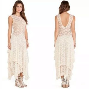 Free People lace slip dress - French court tea